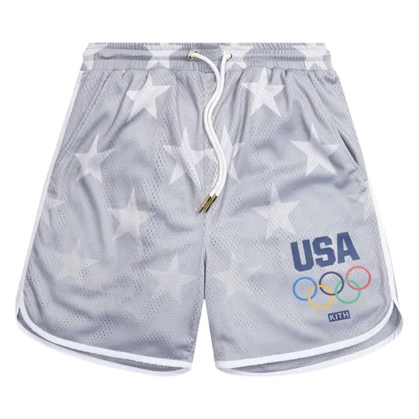 Короткие сетчатые шорты Kith For Team USA Stars Jordan Статуя