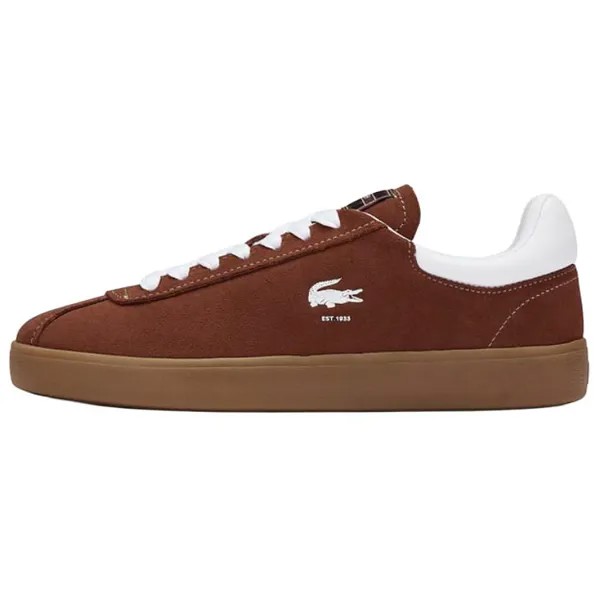 Кроссовки LACOSTE Skateboarding Shoes Women's Low-top Brown, коричневый