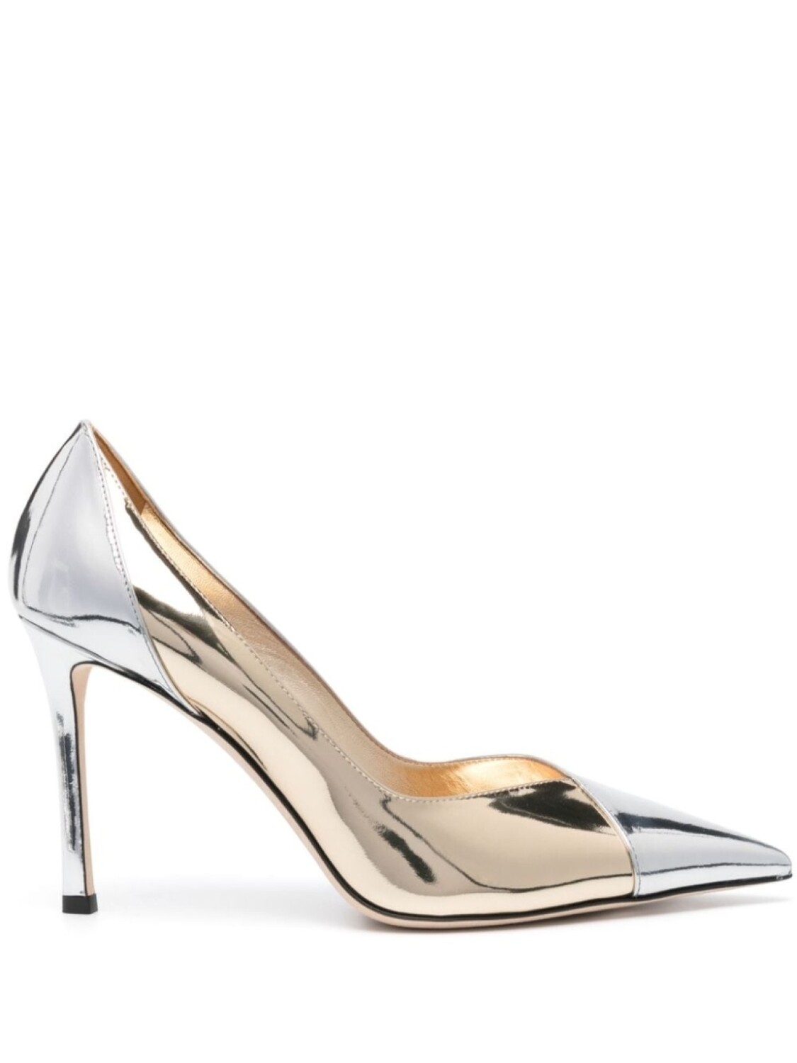 Jimmy Choo лакированные туфли Cass 95, золотистый