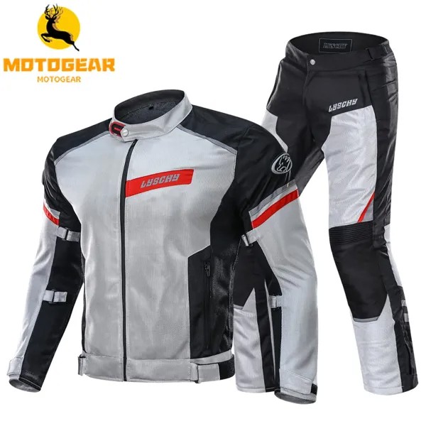 Летняя мотоциклетная куртка LYSCHY для верховой езды, мужское пальто, боди-армированный светоотражающий костюм, защитная Мужская одежда, куртки Chaqueta