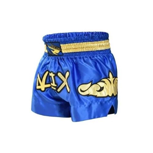 Шорты мужские для тайского бокса RDX R6 MUAY THAI BOXING SHORTS муай-тай MTS-R6U размер XL цвет Синий