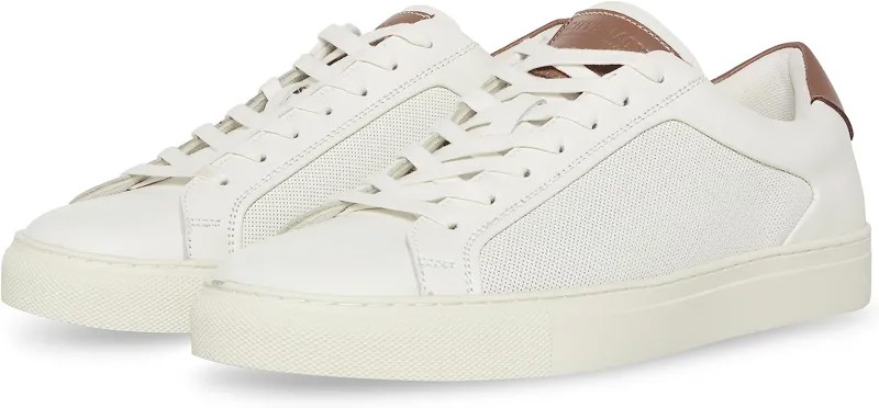 Кроссовки Steve Madden Finneas, цвет White/Cognac Leather