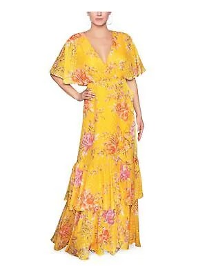 RACHEL RACHEL ROY Женское желтое платье с развевающимися рукавами в полный рост + расклешенное платье 2