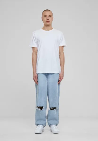 Джинсы свободного кроя HEAVY OUNCE KNEE CUT Urban Classics, светло-голубой