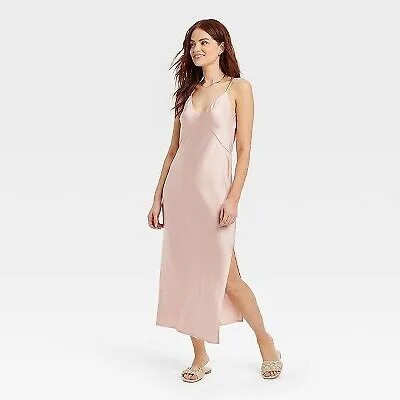 Женское платье макси-комбинация - A New Day Pink M
