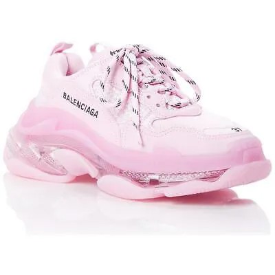 Женские повседневные и модные кроссовки Balenciaga Triple S Pink 42 Wide (C, D, W) 4920