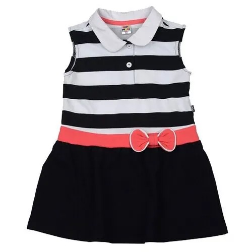 Платье Mini Maxi, размер 92, черный, коралловый
