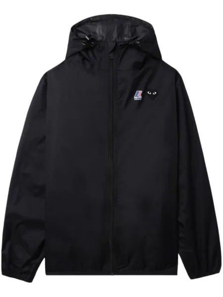 Comme Des Garçons Play куртка с капюшоном из коллаборации с K-Way, черный
