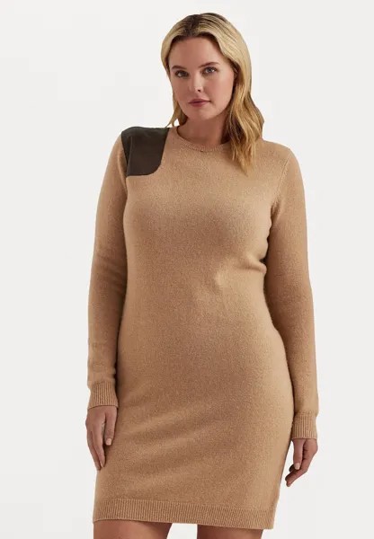 Платье Lauren Ralph Lauren TAMIYA LONG SLEEVE DAY DRESS, цвет classic camel