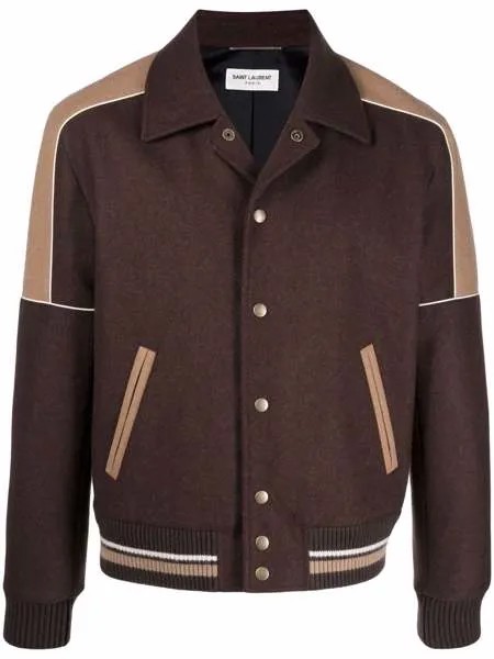 Saint Laurent бомбер из джерси