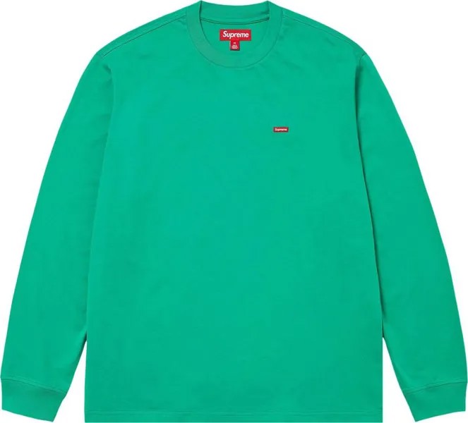 Лонгслив Supreme Small Box 'Green', зеленый