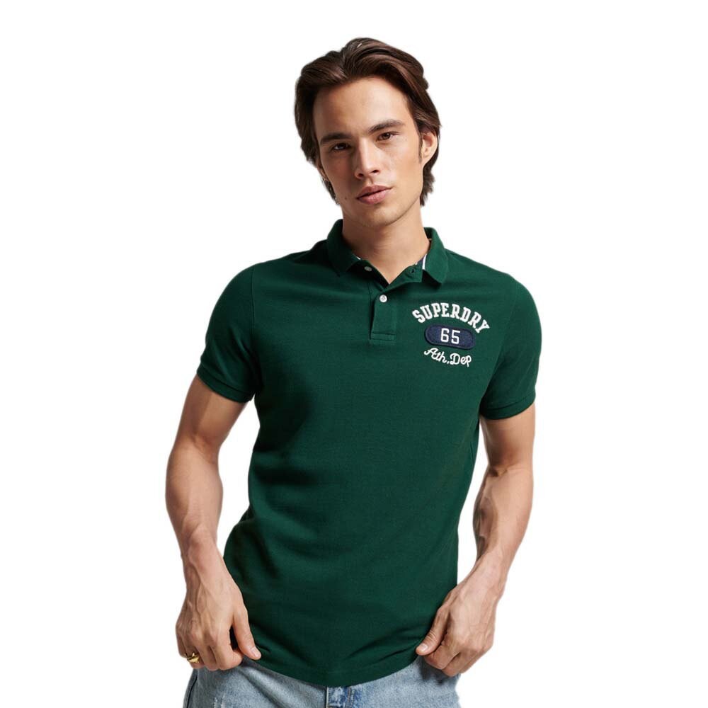 Поло Superdry Vintage Superstate, зеленый