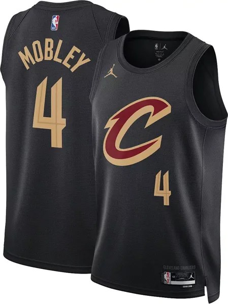 Jordan Мужская черная майка Nike Cleveland Cavaliers Evan Mobley #4 Dri-FIT Swingman