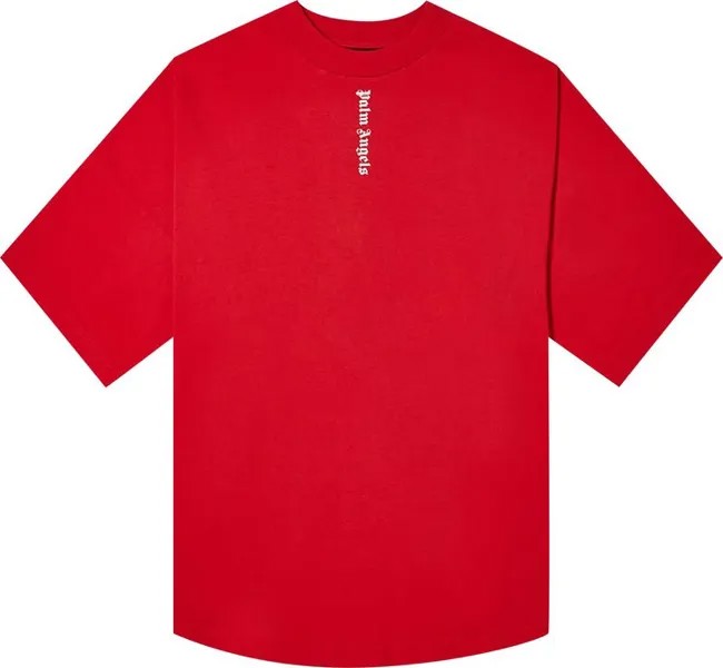 Футболка Palm Angels Logo T-Shirt 'Red/White', красный