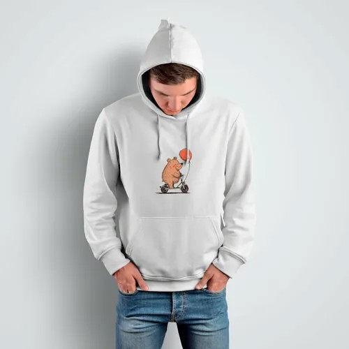 Худи Us Basic, размер 2XL, белый