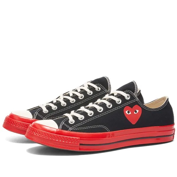 Кроссовки Comme Des Garcons Play X Converse Chuck Taylor Red Sole Low, черный
