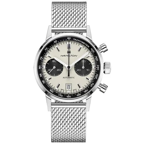 Наручные часы Hamilton Часы Hamilton American Classic Intra-Matic Auto Chrono H38416111, белый