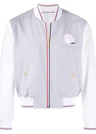 Thom Browne бомбер с вышивкой