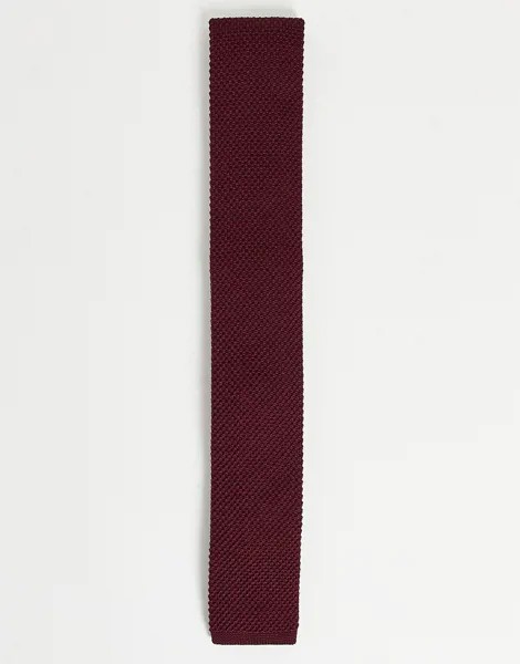 Вязаный галстук бордового цвета French Connection-Красный