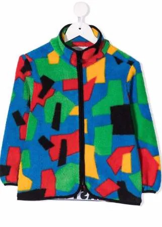 Stella McCartney Kids флисовая куртка с геометричным узором
