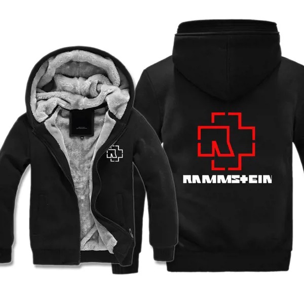Осень и зима Мужская куртка Берлин Хэви-метал группа Немецкая колесница Rammstein Плюс свитер с капюшоном