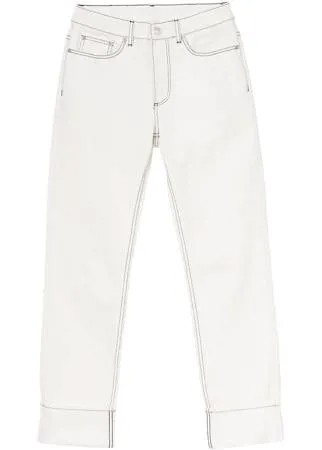 Burberry прямые джинсы с контрастной строчкой