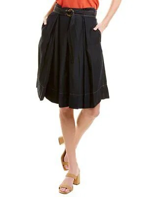 Женская мини-юбка Donna Karan с декоративной строчкой