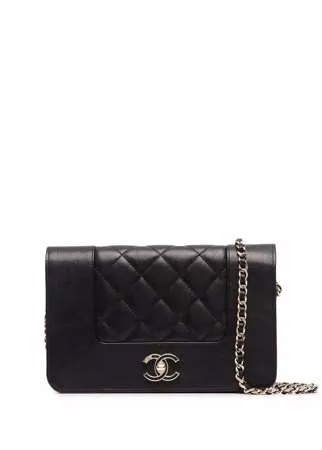 Chanel Pre-Owned стеганый кошелек 2019-го года с цепочкой