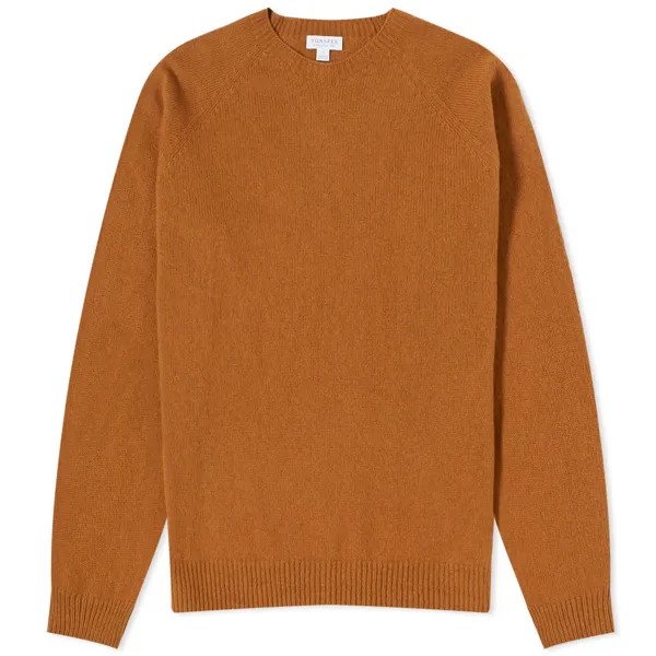 Джемпер Sunspel Lambswool, цвет Dark Camel