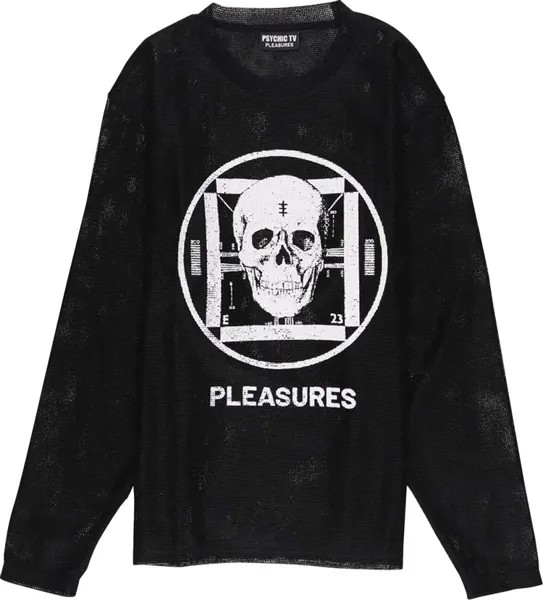 Лонгслив Pleasures Psychic Mesh Long-Sleeve 'Black', черный