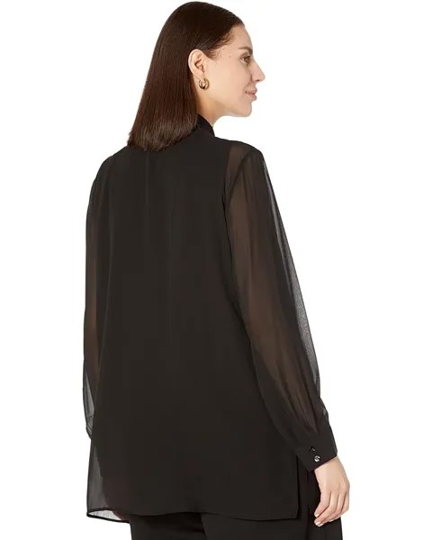 Рубашка Eileen Fisher Long Shirt, черный