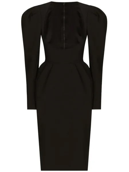Dolce & Gabbana платье с длинными рукавами, черный