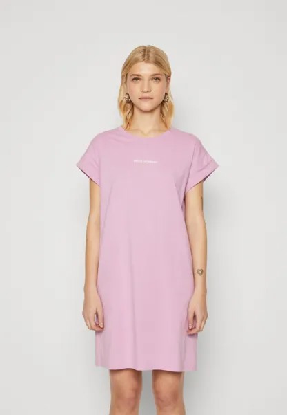 Платье из джерси SMALL LOGO DRESS MSCH Copenhagen, цвет violet/white