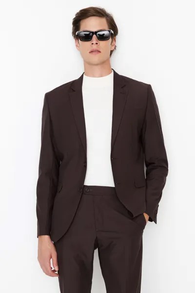 Куртка - Коричневый - Классический крой Trendyol, коричневый