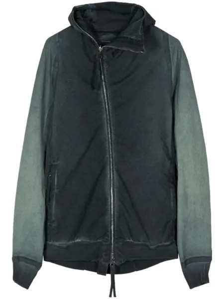 Boris Bidjan Saberi куртка Hybrid Zipper2 с капюшоном, зеленый