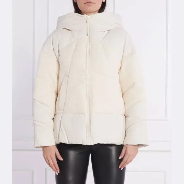 Кожаная куртка классического кроя Guess, бежевый