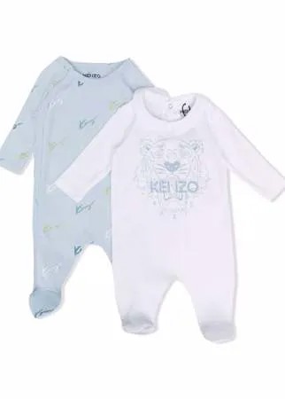 Kenzo Kids комбинезон из органического хлопка с логотипом