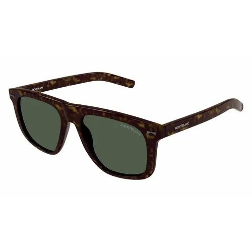 Солнцезащитные очки Montblanc MB0227S 002, прямоугольные, для мужчин, черный