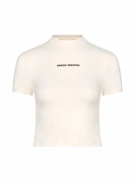 Хлопковая футболка с логотипом Heron Preston