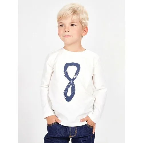 Лонгслив Mini Maxi, хлопок, размер 116, белый