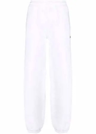 MSGM спортивные брюки с завышенной талией и логотипом