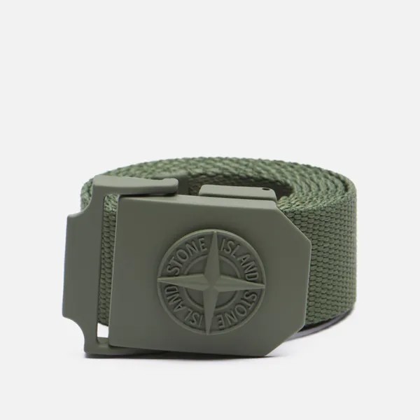Ремень мужской Stone Island Nylon Tape 7515 зеленый 110 см