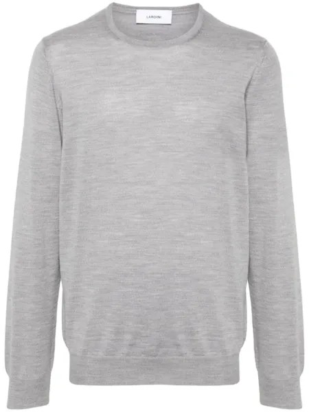Lardini джемпер из вирджинской шерсти, серый