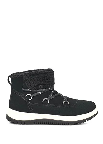 Женские кожаные ботинки с историческим логотипом Lakesider Ugg, черный