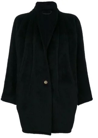 Versace Pre-Owned пальто с воротником-шалькой