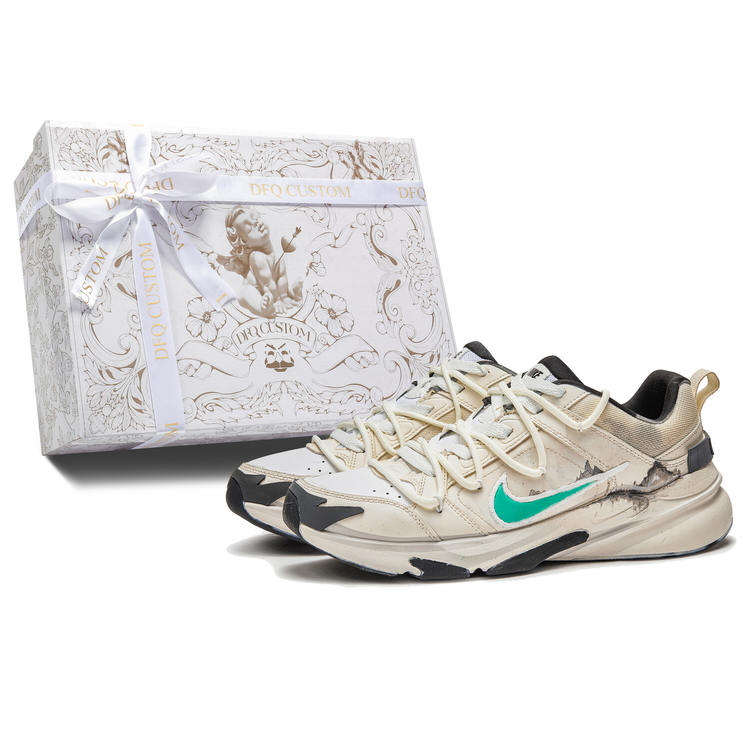 Кроссовки Nike Defy All Day Training Shoes Unisex Low-top Beige/Brown/Green, зеленый