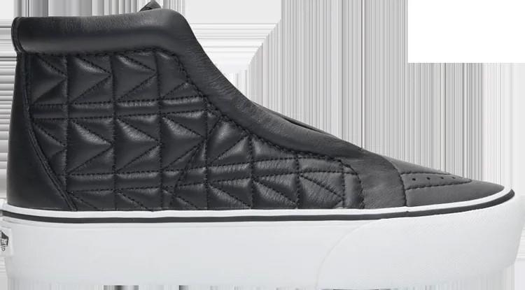 Кеды Vans Karl Lagerfeld x Sk8-Hi Laceless Platform Quilt, черный