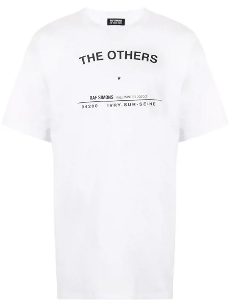 Raf Simons футболка Tour с короткими рукавами