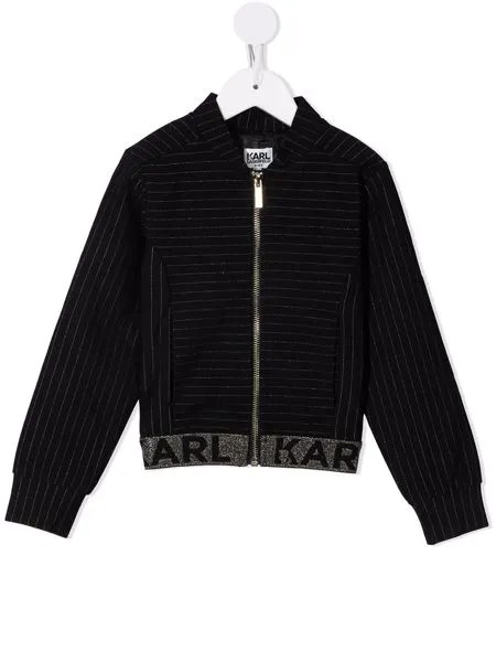 Karl Lagerfeld Kids бомбер с логотипом