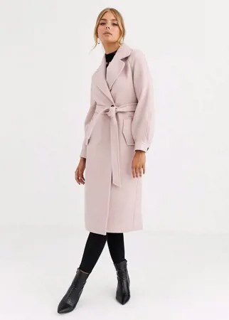 Пальто с шевронным узором Forever New-Розовый
